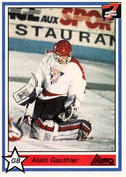 #251 Alain Gauthier - Victoriaville Tigres - 1990-91 7th Inning Sketch QMJHL Hockey