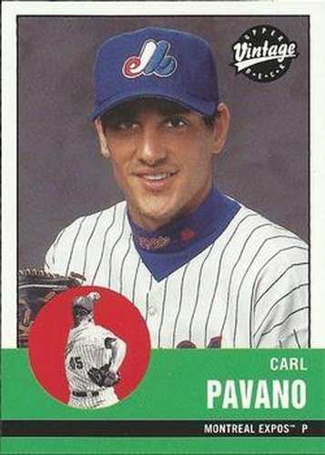 #251 Carl Pavano - Montreal Expos - 2001 Upper Deck Vintage Baseball