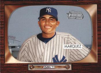 #251 Jeff Marquez - New York Yankees - 2004 Bowman Heritage Baseball