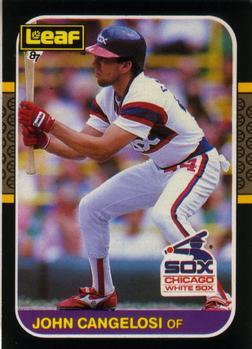 #251 John Cangelosi - Chicago White Sox - 1987 Leaf Baseball