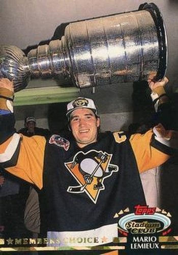 #251 Mario Lemieux - Pittsburgh Penguins - 1992-93 Stadium Club Hockey
