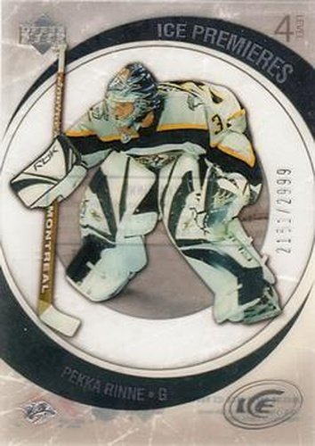 #251 Pekka Rinne - Nashville Predators - 2005-06 Upper Deck Ice Hockey