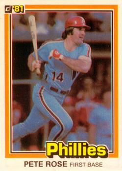 #251 Pete Rose - Philadelphia Phillies - 1981 Donruss Baseball