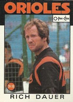 #251 Rich Dauer - Baltimore Orioles - 1986 O-Pee-Chee Baseball