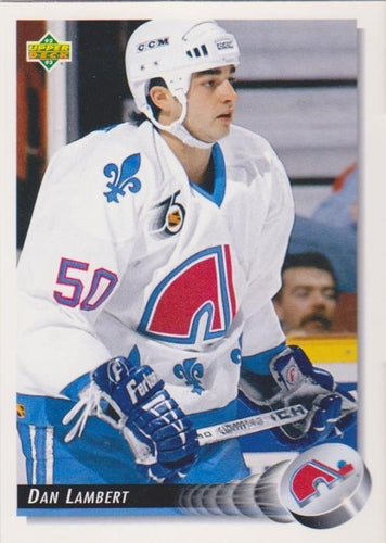 #251 Dan Lambert - Quebec Nordiques - 1992-93 Upper Deck Hockey