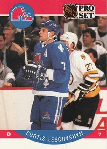 #251 Curtis Leschyshyn - Quebec Nordiques - 1990-91 Pro Set Hockey