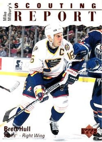 #251 Brett Hull - St. Louis Blues - 1995-96 Upper Deck Hockey