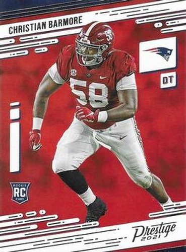 #251 Christian Barmore - New England Patriots - 2021 Panini Prestige Football