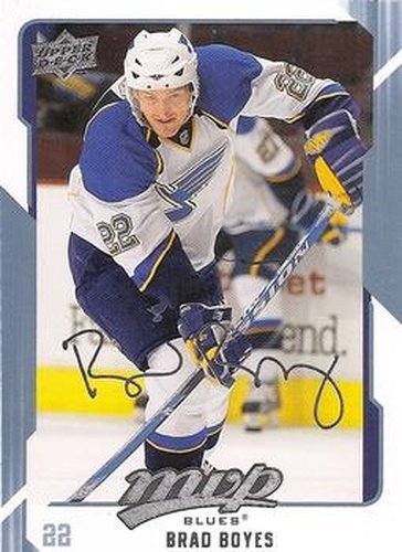 #251 Brad Boyes - St. Louis Blues - 2008-09 Upper Deck MVP Hockey