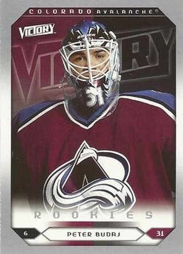 #251 Peter Budaj - Colorado Avalanche - 2005-06 Upper Deck Victory Hockey