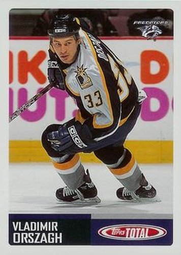 #251 Vladimir Orszagh - Nashville Predators - 2002-03 Topps Total Hockey