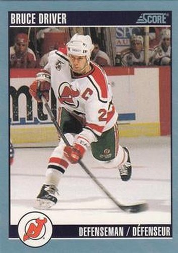 #251 Bruce Driver - New Jersey Devils - 1992-93 Score Canadian Hockey