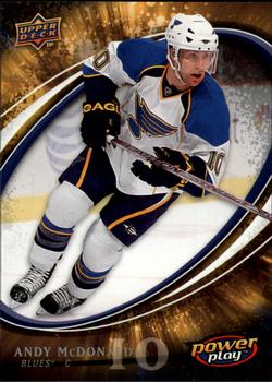 #251 Andy McDonald - St. Louis Blues - 2008-09 Upper Deck Power Play Box Set Hockey
