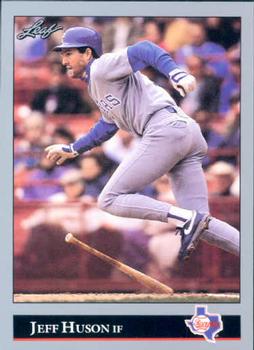 #251 Jeff Huson - Texas Rangers - 1992 Leaf Baseball