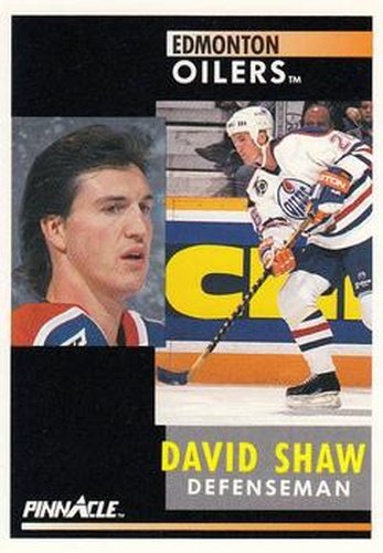 #251 David Shaw - Edmonton Oilers - 1991-92 Pinnacle Hockey