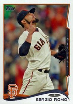 #251b Sergio Romo - San Francisco Giants - 2014 Topps Baseball