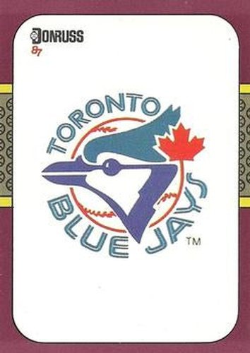 #252 Blue Jays Logo - Toronto Blue Jays - 1987 Donruss Opening Day Baseball