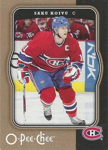 #252 Saku Koivu - Montreal Canadiens - 2007-08 O-Pee-Chee Hockey