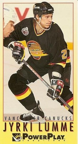 #252 Jyrki Lumme - Vancouver Canucks - 1993-94 Fleer PowerPlay Hockey