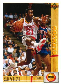 #252 Sleepy Floyd - Houston Rockets - 1991-92 Upper Deck Basketball