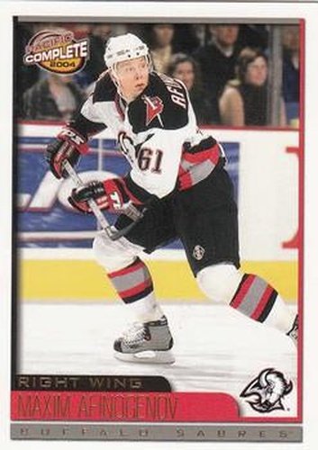 #252 Maxim Afinogenov - Buffalo Sabres - 2003-04 Pacific Complete Hockey