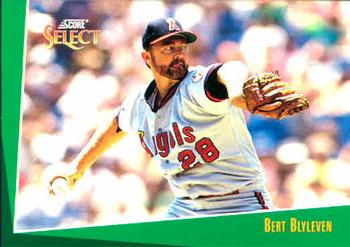 #252 Bert Blyleven - California Angels - 1993 Select Baseball