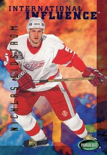 #252 Nicklas Lidstrom - Detroit Red Wings - 1995-96 Parkhurst International Hockey