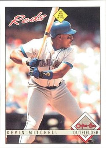 #252 Kevin Mitchell - Cincinnati Reds - 1993 O-Pee-Chee Baseball