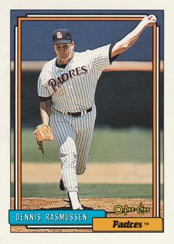 #252 Dennis Rasmussen - San Diego Padres - 1992 O-Pee-Chee Baseball
