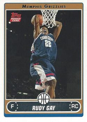 #252 Rudy Gay - Memphis Grizzlies - 2006-07 Topps Basketball