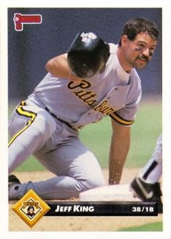 #252 Jeff King - Pittsburgh Pirates - 1993 Donruss Baseball
