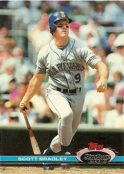 #252 Scott Bradley - Seattle Mariners - 1991 Stadium Club Baseball