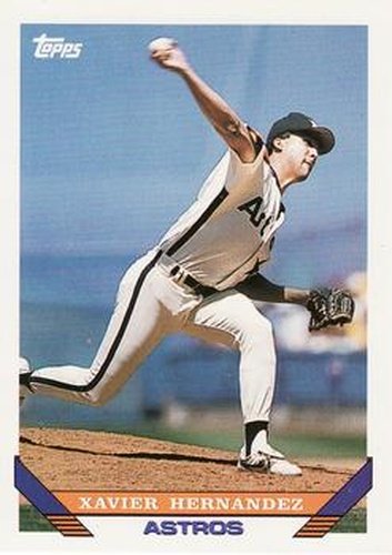 #252 Xavier Hernandez - Houston Astros - 1993 Topps Baseball