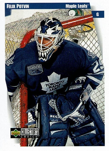 #252 Felix Potvin - Toronto Maple Leafs - 1997-98 Collector's Choice Hockey