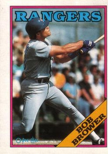 #252 Bob Brower - Texas Rangers - 1988 O-Pee-Chee Baseball