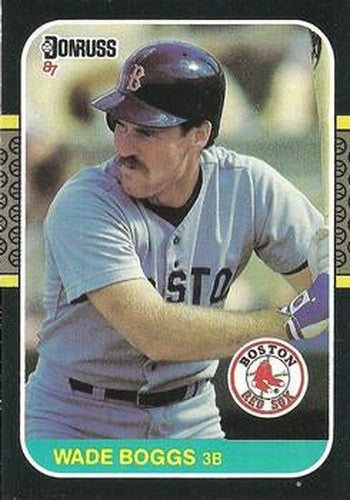 #252 Wade Boggs - Boston Red Sox - 1987 Donruss Baseball