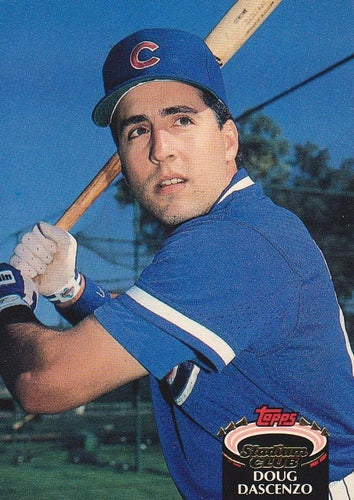 #252 Doug Dascenzo - Chicago Cubs - 1992 Stadium Club Baseball