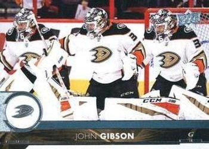 #252 John Gibson - Anaheim Ducks - 2017-18 Upper Deck Hockey