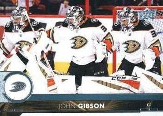 #252 John Gibson - Anaheim Ducks - 2017-18 Upper Deck Hockey