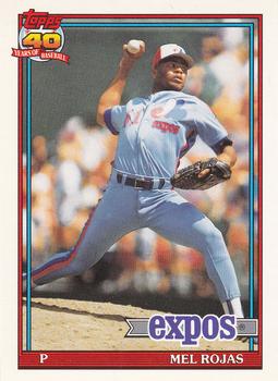 #252 Mel Rojas - Montreal Expos - 1991 O-Pee-Chee Baseball