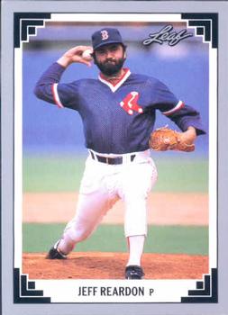 #252 Jeff Reardon - Boston Red Sox - 1991 Leaf Baseball