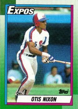 #252 Otis Nixon - Montreal Expos - 1990 Topps Baseball