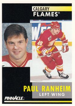 #252 Paul Ranheim - Calgary Flames - 1991-92 Pinnacle Hockey