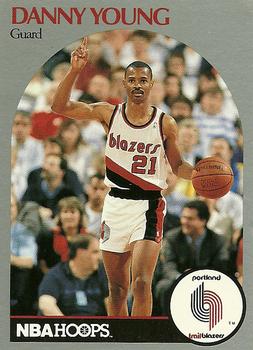 #252 Danny Young - Portland Trail Blazers - 1990-91 Hoops Basketball