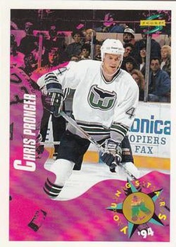 #252 Chris Pronger - Hartford Whalers - 1994-95 Score Hockey