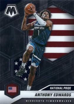 #252 Anthony Edwards - Minnesota Timberwolves - 2020-21 Panini Mosaic Basketball