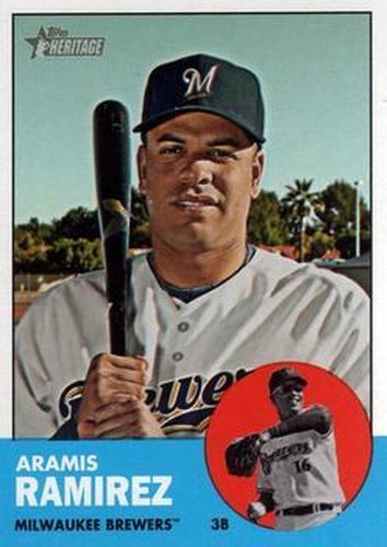 #252 Aramis Ramirez - Milwaukee Brewers - 2012 Topps Heritage Baseball