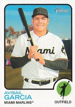 #252 Avisail Garcia - Miami Marlins - 2022 Topps Heritage Baseball