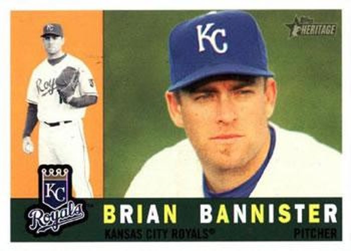#252 Brian Bannister - Kansas City Royals - 2009 Topps Heritage Baseball