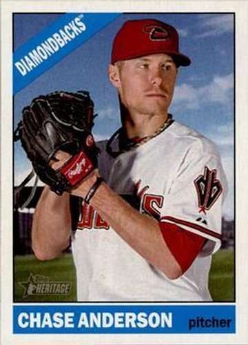 #252 Chase Anderson - Arizona Diamondbacks - 2015 Topps Heritage Baseball